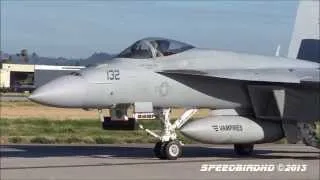 Boeing F/A-18E Super Hornet 'VX-9 Vampires' at Van Nuys Airport [FULL HD VIDEO]