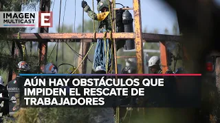 Brigadistas entran a pozo pero no logran rescatar mineros atrapados en Coahuila