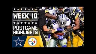 Cowboys vs. Steelers | NFL Week 10 Game Highlights