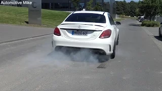 700+HP RENNtech Mercedes-AMG C63S SOUNDS - revs, acceleration & burnout