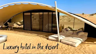 Dubai LUXURY HOTEL IN THE DESERT - Full 4K-Tour and Review of NARA CAMP in DUBAI, UAE !