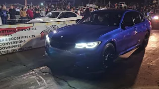 Staged BMW M340i VS staged Audi TTRS 🔥             BMW takeoff is to quike now with its xdrive