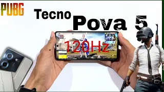 تجربه لعبة ببجي موبايل على جهاز تكنو بوفا 5 Tecno Pova 5 Pubg mobile