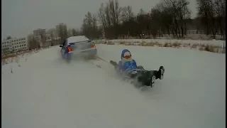 Покатушки на ватрушке, Саввинское поле, Железнодорожный.