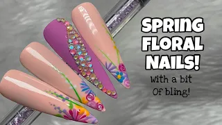 Spring Floral Nail Art | Madam Glam | Crystal Parade