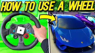 How To Use A Steering Wheel In Roblox!