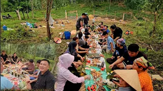 Outdoor Thanh Minh Tet Festival of Tay People | Enough Roasted Pig with Ha Tho Wine for 4 Years