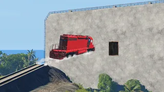 Somewhat possible Train Stunts - beamng drive