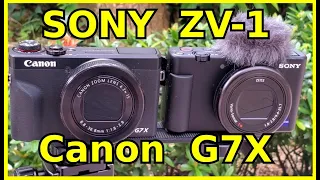 Comparing Sony ZV1 vs Canon G7X Mark 3