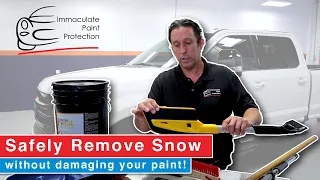 How to safely remove snow from your vehicle without damaging the paint