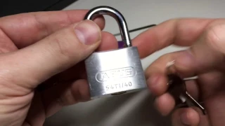 (165) Abus Titalium 54TI/40 Picked (Again, oops! See vid 039)