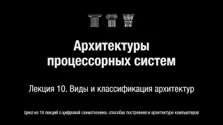 АПС Л10. Виды и классификация архитектур