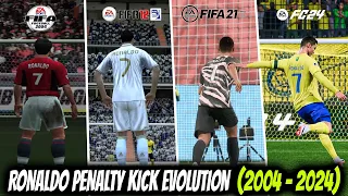 CRISTIANO RONALDO PENALTY KICK IN EVERY FIFA (2004 - 2024)