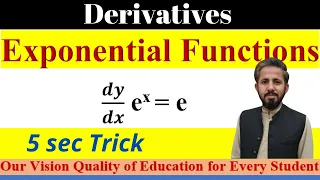 Derivatives of Exponential Functions || Find Differentiation of Exponential Functions || Engr Imran