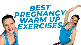 Pregnancy Warm Up Exercises (Do These Before Stretches) | 5 Minute Pregnancy Workout