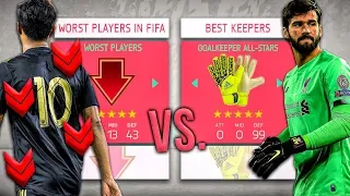 Goalkeeper ALL-STARS vs. WORST PLAYERS IN FIFA!! - FIFA 19 Career Mode