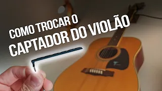 [TUTORIAL] Trocando o Captador de Rastilho do meu Violão (de 12 cordas)