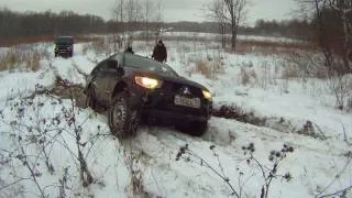 Митсубиси л200 в грязи , Mitsubishi L200 in mud 2