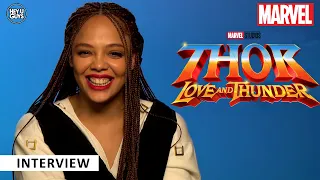 Thor Love and Thunder - Tessa Thompson being superheroes with Natalie Portman & mutliverse Valkyrie?