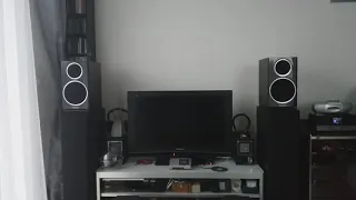 Wharfedale Diamond 225 with Yamaha Amplifier R-S 300