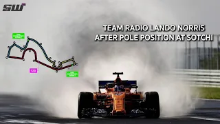 Lando Norris TEAM RADIO After Pole At Sotchi | Russian GP