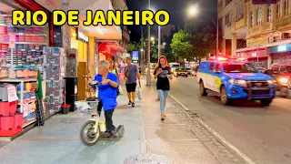 Friday Night through the Streets of Rio de Janeiro, Brazil 🇧🇷【4K】April 19, 2024