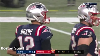 Tom Brady - All Completed Passes - NFL 2019 Week 6 - New England Patriots vs New York Giants