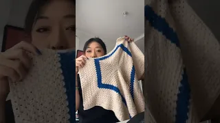 Crocheting a $600 men's camp collar shirt for my friend's coachella fit (full vid on my channel)