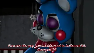 Toy chica have feeling for Bonnie or toy bonnie