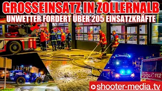 ⚡️  UNWETTER: ÜBER 250 EINSATZKRÄFTE im GROSSEINSATZ  ⚡️ | 🚒  Feuerwache auch unter Wasser  🚒