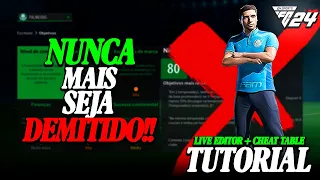 EAFC 24: NÃO SEJA DEMITIDO! COMO BAIXAR, INSTALAR E UTILIZAR O LIVE EDITOR + CHEAT TABLE! | TUTORIAL