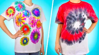 2 TUTORIAIS PARA CRIAR INCRÍVEIS CAMISETAS TIE-DYE