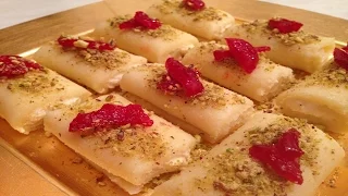 Lebanese sweet cheese Halawet el Jibn - اسهل طريقة لتحضير حلاوة الجبن اللبنانية