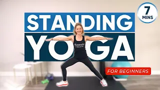 7 minute standing yoga for beginners (FEELS SO GOOD!!)
