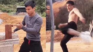 🔥Kung Fu Iron Man Extreme Training, One Inch Punch And King Kong Leg | Muscle Battleking