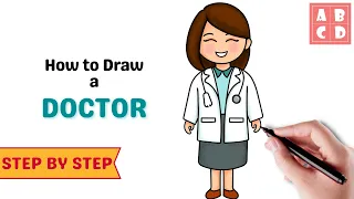 How to Draw a Doctor Easy Step by Step | AnyBodyCanDraw with Sata