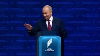 «Эта история начинается в России. Это наш дар миру!»: Владимир Путин открыл «Игры будущего»