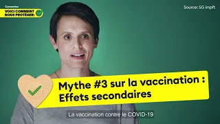 Mythe #3 sur la vaccination : Effets secondaires