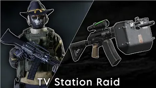 TV Station Raid With USAS and RPK SHIELD - Arena Breakout