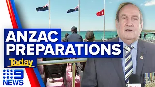 ANZAC Day preparations underway across Australia | 9 News Australia