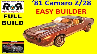 1981 Camaro Z/28 1:25 Scale Revell 14526 -Full Kit Build & Review