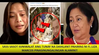 SASS SASOT  UMALMA SA DI UMANOY KASINUNGALINGAN NI FIRST LADY LIZA SASS NAGLABAS NG EBIDENSIYA