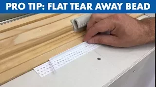 Quick Pro Tip: Flat Tear Away Bead