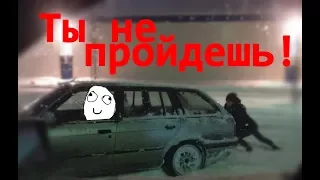 Я застрял и не дрифтил на  BMW зимой!