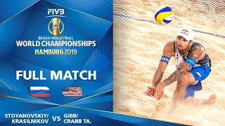 Stoyanovskiy/Krasilnikov vs. Gibb/Crabb -Full Match | | Beach Volleyball World Champs Hamburg 2019