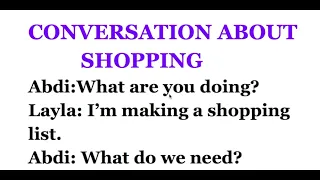 SHOPPING CONVERSATION