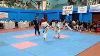 Red riven Ritesh khanal win the match with best performance ❤️👊😎Ouss #kyokushin #spotrs #karate