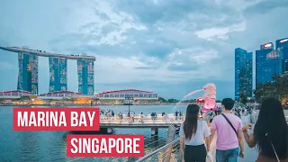 🇸🇬 Marina Bay Singapore City Tour | Christmas Walk 2021 [4K HDR]