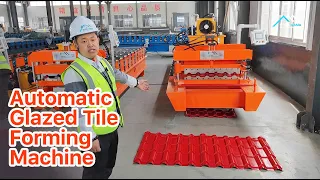 glazed tile roll making machine line youtube| china manufacturer metal step tile machine| metal roof