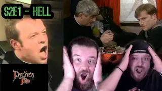 CHILL OUT FATHER NOEL!!! Americans React "Father Ted - S2E1 - Hell"